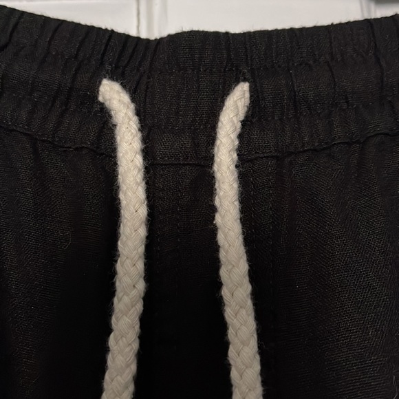 American Giant Easy Linen Blend Pants, XL, Black, Made in USA, Drawstring NWOT - Picture 1 of 9